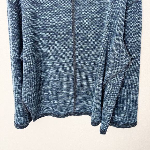 [Free People] Blue Sunny Days Turtleneck Knit Oversized Sweater Size Medium M - Picture 11 of 13